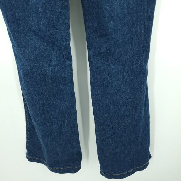 SPANX Pull-On Flare Jeans L Midnight Shade Blue - Picture 12 of 14